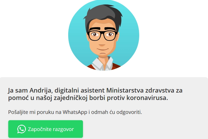 Andrija- digitalni asistent u borbi protiv koronavirusa